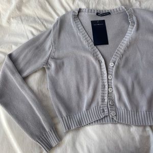 Brandy Melville light blue knit cardigan NWT